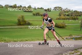 15.10.2022, Arcon, France (FRA): Margot Chichignoud (FRA) - Biathlon Samse Summer Tour, sprint, Arcon (FRA). www.nordicfocus.com. © Thibaut/NordicFocus. Every downloaded picture is fee-liable.