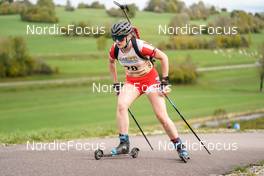 15.10.2022, Arcon, France (FRA): Eva Laine (FRA) - Biathlon Samse Summer Tour, sprint, Arcon (FRA). www.nordicfocus.com. © Thibaut/NordicFocus. Every downloaded picture is fee-liable.