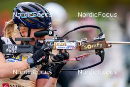 15.10.2022, Arcon, France (FRA): Sophie Chauveau (FRA) - Biathlon Samse Summer Tour, sprint, Arcon (FRA). www.nordicfocus.com. © Thibaut/NordicFocus. Every downloaded picture is fee-liable.