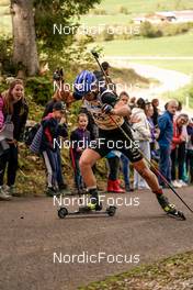 15.10.2022, Arcon, France (FRA): Oscar Lombardot (FRA) - Biathlon Samse Summer Tour, sprint, Arcon (FRA). www.nordicfocus.com. © Thibaut/NordicFocus. Every downloaded picture is fee-liable.