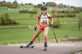 15.10.2022, Arcon, France (FRA): Themice Fontaine (FRA) - Biathlon Samse Summer Tour, sprint, Arcon (FRA). www.nordicfocus.com. © Thibaut/NordicFocus. Every downloaded picture is fee-liable.