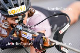 15.10.2022, Arcon, France (FRA): Julia Simon (FRA) - Biathlon Samse Summer Tour, sprint, Arcon (FRA). www.nordicfocus.com. © Thibaut/NordicFocus. Every downloaded picture is fee-liable.