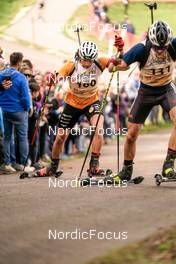 15.10.2022, Arcon, France (FRA): Fabien Claude (FRA) - Biathlon Samse Summer Tour, sprint, Arcon (FRA). www.nordicfocus.com. © Thibaut/NordicFocus. Every downloaded picture is fee-liable.