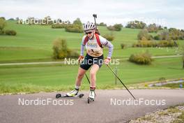 15.10.2022, Arcon, France (FRA): Louise Tissot (FRA) - Biathlon Samse Summer Tour, sprint, Arcon (FRA). www.nordicfocus.com. © Thibaut/NordicFocus. Every downloaded picture is fee-liable.