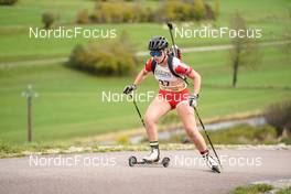 15.10.2022, Arcon, France (FRA): Amelie Broutier (FRA) - Biathlon Samse Summer Tour, sprint, Arcon (FRA). www.nordicfocus.com. © Thibaut/NordicFocus. Every downloaded picture is fee-liable.