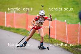15.10.2022, Arcon, France (FRA): Celia Henaff (FRA) - Biathlon Samse Summer Tour, sprint, Arcon (FRA). www.nordicfocus.com. © Thibaut/NordicFocus. Every downloaded picture is fee-liable.