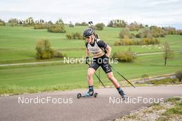 15.10.2022, Arcon, France (FRA): Sophie Chauveau (FRA) - Biathlon Samse Summer Tour, sprint, Arcon (FRA). www.nordicfocus.com. © Thibaut/NordicFocus. Every downloaded picture is fee-liable.