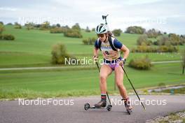 15.10.2022, Arcon, France (FRA): Constance Regnault (FRA) - Biathlon Samse Summer Tour, sprint, Arcon (FRA). www.nordicfocus.com. © Thibaut/NordicFocus. Every downloaded picture is fee-liable.