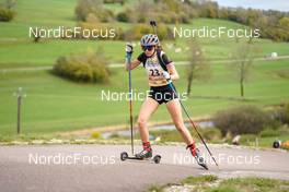15.10.2022, Arcon, France (FRA): Valentine Gerard Geslin (FRA) - Biathlon Samse Summer Tour, sprint, Arcon (FRA). www.nordicfocus.com. © Thibaut/NordicFocus. Every downloaded picture is fee-liable.