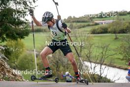15.10.2022, Arcon, France (FRA): Antoine Muffat Meridol (FRA) - Biathlon Samse Summer Tour, sprint, Arcon (FRA). www.nordicfocus.com. © Thibaut/NordicFocus. Every downloaded picture is fee-liable.