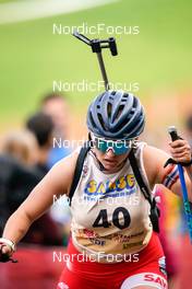 15.10.2022, Arcon, France (FRA): Ludmilla Roche (FRA) - Biathlon Samse Summer Tour, sprint, Arcon (FRA). www.nordicfocus.com. © Thibaut/NordicFocus. Every downloaded picture is fee-liable.