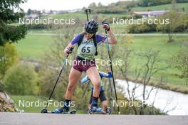 15.10.2022, Arcon, France (FRA): Justine Lejeune (FRA) - Biathlon Samse Summer Tour, sprint, Arcon (FRA). www.nordicfocus.com. © Thibaut/NordicFocus. Every downloaded picture is fee-liable.