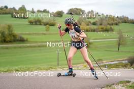 15.10.2022, Arcon, France (FRA): Elisa Bouveret (FRA) - Biathlon Samse Summer Tour, sprint, Arcon (FRA). www.nordicfocus.com. © Thibaut/NordicFocus. Every downloaded picture is fee-liable.