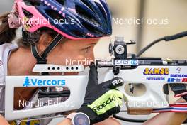 15.10.2022, Arcon, France (FRA): Anais Chevalier-Bouchet (FRA) - Biathlon Samse Summer Tour, sprint, Arcon (FRA). www.nordicfocus.com. © Thibaut/NordicFocus. Every downloaded picture is fee-liable.