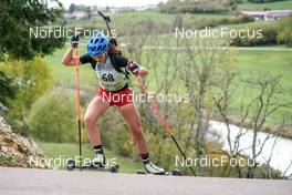 15.10.2022, Arcon, France (FRA): Emma Oustry (FRA) - Biathlon Samse Summer Tour, sprint, Arcon (FRA). www.nordicfocus.com. © Thibaut/NordicFocus. Every downloaded picture is fee-liable.