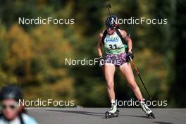 15.10.2022, Arcon, France (FRA): Adeline Debuyser (FRA) - Biathlon Samse Summer Tour, sprint, Arcon (FRA). www.nordicfocus.com. © Thibaut/NordicFocus. Every downloaded picture is fee-liable.