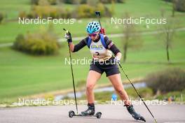 15.10.2022, Arcon, France (FRA): Lara Lecoultre (FRA) - Biathlon Samse Summer Tour, sprint, Arcon (FRA). www.nordicfocus.com. © Thibaut/NordicFocus. Every downloaded picture is fee-liable.