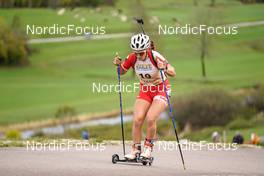 15.10.2022, Arcon, France (FRA): Nora Gaggio (FRA) - Biathlon Samse Summer Tour, sprint, Arcon (FRA). www.nordicfocus.com. © Thibaut/NordicFocus. Every downloaded picture is fee-liable.