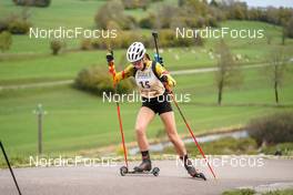 15.10.2022, Arcon, France (FRA): Lea Gross (BEL) - Biathlon Samse Summer Tour, sprint, Arcon (FRA). www.nordicfocus.com. © Thibaut/NordicFocus. Every downloaded picture is fee-liable.