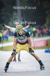 28.08.2022, Ruhpolding, Germany (GER): Sebastian Samuelsson (SWE) - IBU Summer Biathlon World Championships, mass men, Ruhpolding (GER). www.nordicfocus.com. © Manzoni/NordicFocus. Every downloaded picture is fee-liable.