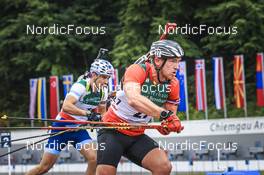 28.08.2022, Ruhpolding, Germany (GER): Florent Claude (BEL) - IBU Summer Biathlon World Championships, mass men, Ruhpolding (GER). www.nordicfocus.com. © Manzoni/NordicFocus. Every downloaded picture is fee-liable.
