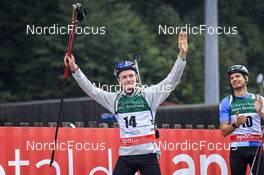 28.08.2022, Ruhpolding, Germany (GER): Sebastian Stalder (SUI) - IBU Summer Biathlon World Championships, mass men, Ruhpolding (GER). www.nordicfocus.com. © Manzoni/NordicFocus. Every downloaded picture is fee-liable.