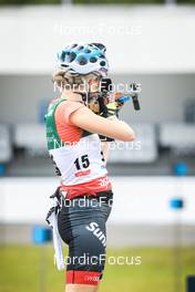 28.08.2022, Ruhpolding, Germany (GER): Elisa Gasparin (SUI) - IBU Summer Biathlon World Championships, mass women, Ruhpolding (GER). www.nordicfocus.com. © Manzoni/NordicFocus. Every downloaded picture is fee-liable.