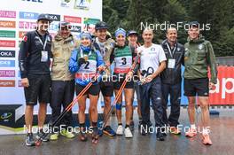 28.08.2022, Ruhpolding, Germany (GER): Dorothea Wierer (ITA), Lisa Vittozzi (ITA), (l-r) - IBU Summer Biathlon World Championships, mass women, Ruhpolding (GER). www.nordicfocus.com. © Manzoni/NordicFocus. Every downloaded picture is fee-liable.