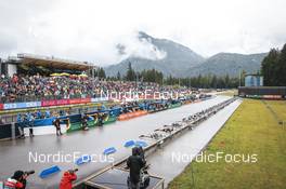 28.08.2022, Ruhpolding, Germany (GER): Event Feature: Athletes at the shooting range - IBU Summer Biathlon World Championships, mass women, Ruhpolding (GER). www.nordicfocus.com. © Manzoni/NordicFocus. Every downloaded picture is fee-liable.