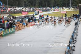 28.08.2022, Ruhpolding, Germany (GER): Event Feature: Start of womens race - IBU Summer Biathlon World Championships, mass women, Ruhpolding (GER). www.nordicfocus.com. © Manzoni/NordicFocus. Every downloaded picture is fee-liable.