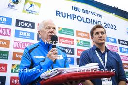 28.08.2022, Ruhpolding, Germany (GER): Olle Dahlin (SWE), IBU President - IBU Summer Biathlon World Championships, pursuit junior women, Ruhpolding (GER). www.nordicfocus.com. © Manzoni/NordicFocus. Every downloaded picture is fee-liable.