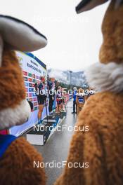 28.08.2022, Ruhpolding, Germany (GER): Johanna Puff (GER), Selina Marie Kastl (GER), Tereza Vobornikova (CZE), (l-r) - IBU Summer Biathlon World Championships, pursuit junior women, Ruhpolding (GER). www.nordicfocus.com. © Manzoni/NordicFocus. Every downloaded picture is fee-liable.