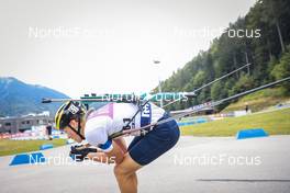 27.08.2022, Ruhpolding, Germany (GER): Leonhard Pfund (GER) - IBU Summer Biathlon World Championships, sprint junior men, Ruhpolding (GER). www.nordicfocus.com. © Manzoni/NordicFocus. Every downloaded picture is fee-liable.
