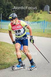 27.08.2022, Ruhpolding, Germany (GER): Vitalii Mandzyn (UKR) - IBU Summer Biathlon World Championships, sprint junior men, Ruhpolding (GER). www.nordicfocus.com. © Manzoni/NordicFocus. Every downloaded picture is fee-liable.