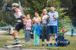 27.08.2022, Ruhpolding, Germany (GER): Event Feature: Public applauding - IBU Summer Biathlon World Championships, sprint junior men, Ruhpolding (GER). www.nordicfocus.com. © Manzoni/NordicFocus. Every downloaded picture is fee-liable.