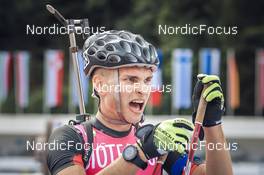 27.08.2022, Ruhpolding, Germany (GER): Stepan Kinash (UKR) - IBU Summer Biathlon World Championships, sprint junior men, Ruhpolding (GER). www.nordicfocus.com. © Manzoni/NordicFocus. Every downloaded picture is fee-liable.
