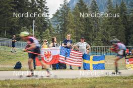 27.08.2022, Ruhpolding, Germany (GER): Event Feature: Public applauding - IBU Summer Biathlon World Championships, sprint junior men, Ruhpolding (GER). www.nordicfocus.com. © Manzoni/NordicFocus. Every downloaded picture is fee-liable.