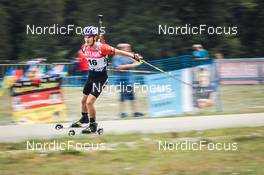 27.08.2022, Ruhpolding, Germany (GER): Tomas Mikyska (CZE) - IBU Summer Biathlon World Championships, sprint junior men, Ruhpolding (GER). www.nordicfocus.com. © Manzoni/NordicFocus. Every downloaded picture is fee-liable.