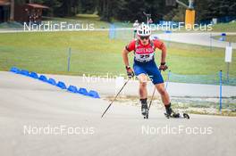 27.08.2022, Ruhpolding, Germany (GER): Ondrej Manek (CZE) - IBU Summer Biathlon World Championships, sprint junior men, Ruhpolding (GER). www.nordicfocus.com. © Manzoni/NordicFocus. Every downloaded picture is fee-liable.