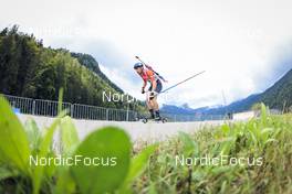 27.08.2022, Ruhpolding, Germany (GER): Vadim Kurales (KAZ) - IBU Summer Biathlon World Championships, sprint junior men, Ruhpolding (GER). www.nordicfocus.com. © Manzoni/NordicFocus. Every downloaded picture is fee-liable.