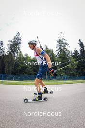 27.08.2022, Ruhpolding, Germany (GER): Maxime Germain (USA) - IBU Summer Biathlon World Championships, sprint junior men, Ruhpolding (GER). www.nordicfocus.com. © Manzoni/NordicFocus. Every downloaded picture is fee-liable.