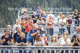 27.08.2022, Ruhpolding, Germany (GER): Event Feature: Public applauding - IBU Summer Biathlon World Championships, sprint junior women, Ruhpolding (GER). www.nordicfocus.com. © Manzoni/NordicFocus. Every downloaded picture is fee-liable.