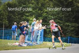 27.08.2022, Ruhpolding, Germany (GER): Xeniya Dolgopolova (KAZ) - IBU Summer Biathlon World Championships, sprint junior women, Ruhpolding (GER). www.nordicfocus.com. © Manzoni/NordicFocus. Every downloaded picture is fee-liable.