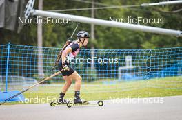 27.08.2022, Ruhpolding, Germany (GER): Sandra Bulina (LAT) - IBU Summer Biathlon World Championships, sprint junior women, Ruhpolding (GER). www.nordicfocus.com. © Manzoni/NordicFocus. Every downloaded picture is fee-liable.