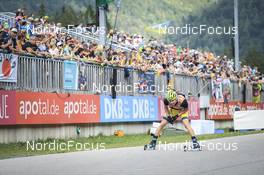 27.08.2022, Ruhpolding, Germany (GER): Oskar Brandt (SWE) - IBU Summer Biathlon World Championships, sprint men, Ruhpolding (GER). www.nordicfocus.com. © Manzoni/NordicFocus. Every downloaded picture is fee-liable.