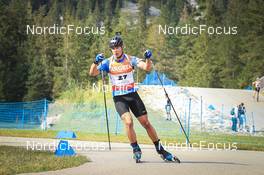 27.08.2022, Ruhpolding, Germany (GER): Juri Uha (EST) - IBU Summer Biathlon World Championships, sprint men, Ruhpolding (GER). www.nordicfocus.com. © Manzoni/NordicFocus. Every downloaded picture is fee-liable.