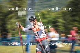 27.08.2022, Ruhpolding, Germany (GER): Sandro Bovisi (SUI) - IBU Summer Biathlon World Championships, sprint men, Ruhpolding (GER). www.nordicfocus.com. © Manzoni/NordicFocus. Every downloaded picture is fee-liable.