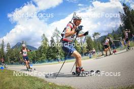 27.08.2022, Ruhpolding, Germany (GER): Paul Schommer (USA) - IBU Summer Biathlon World Championships, sprint men, Ruhpolding (GER). www.nordicfocus.com. © Manzoni/NordicFocus. Every downloaded picture is fee-liable.