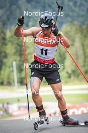 27.08.2022, Ruhpolding, Germany (GER): Tommaso Giacomel (ITA) - IBU Summer Biathlon World Championships, sprint men, Ruhpolding (GER). www.nordicfocus.com. © Manzoni/NordicFocus. Every downloaded picture is fee-liable.