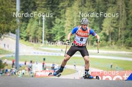 27.08.2022, Ruhpolding, Germany (GER): Thierry Langer (BEL) - IBU Summer Biathlon World Championships, sprint men, Ruhpolding (GER). www.nordicfocus.com. © Manzoni/NordicFocus. Every downloaded picture is fee-liable.